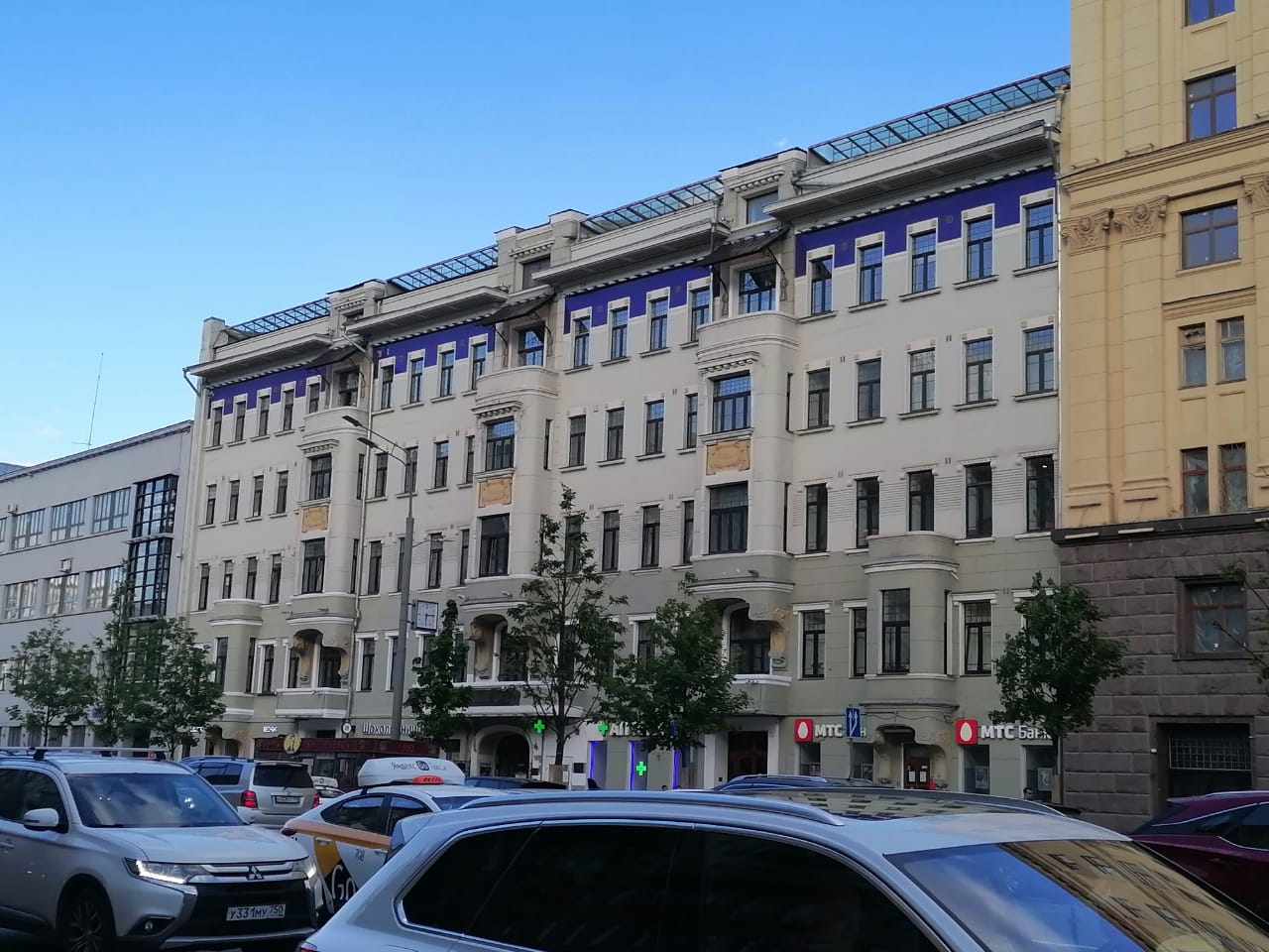 фасад дома, здание по адресу г Москва, ул Большая Садовая, д 10